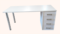 Белый компьютерный стол Арни 150.60.26.4Я
